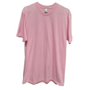 Mens American apparel baby pink t-shirt XL